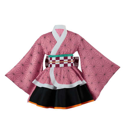 Authentic Demon Slayer Nezuko Kimono Cosplay Costume – Premium Anime Outfit-Astricos