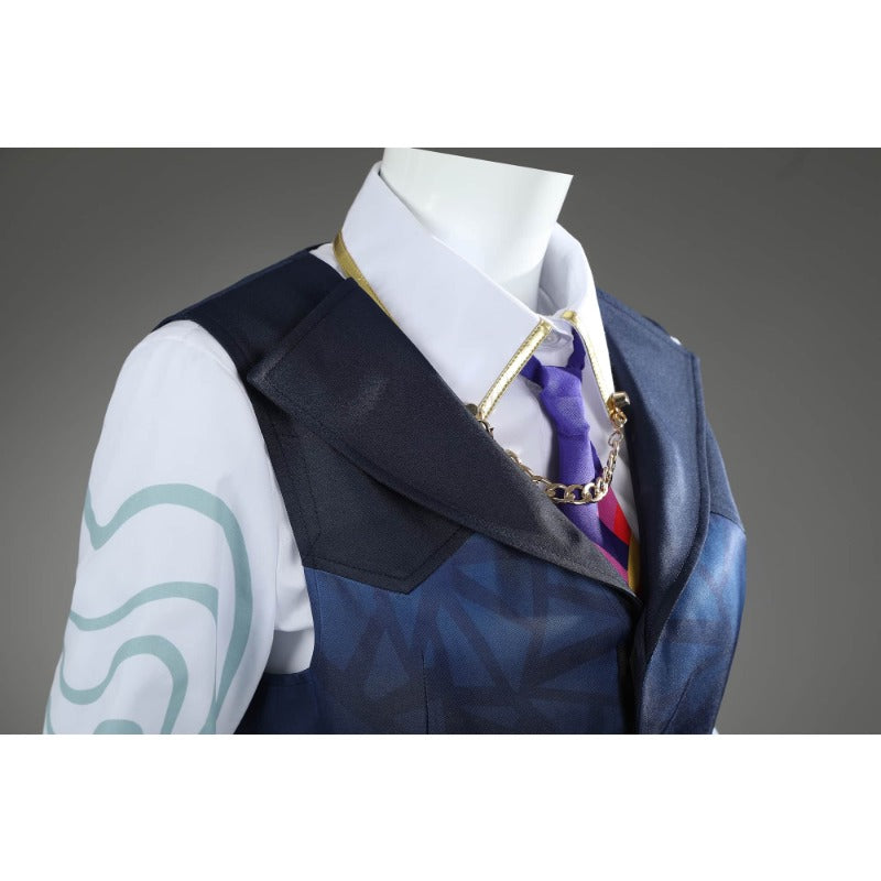 Valorant Women’s Cosplay Costume - Uniform Shirt, Vest & Skirt Set for Halloween & Parties-Astricos