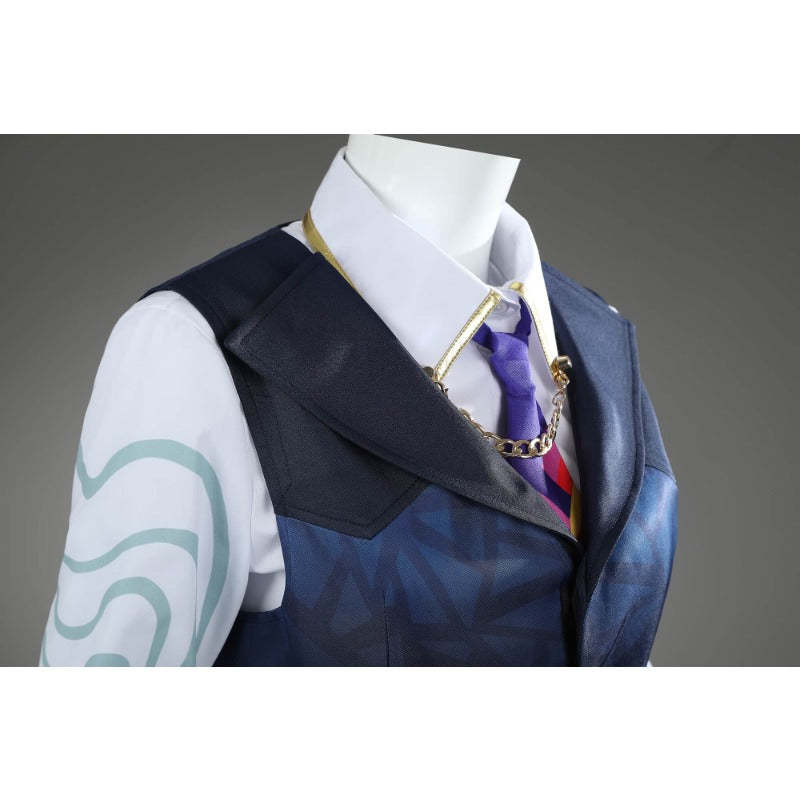 Valorant Women’s Cosplay Costume - Uniform Shirt, Vest & Skirt Set for Halloween & Parties-Astricos