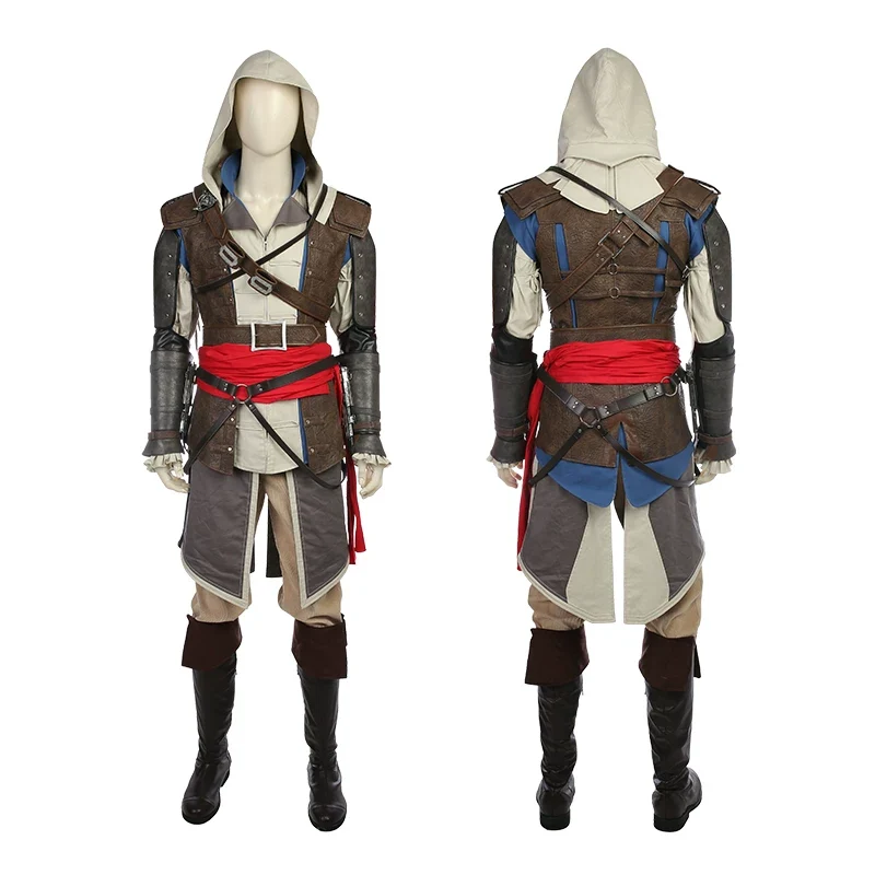 Assassin’s Creed Edward Kenway Cosplay Costume, Hand‑Tailored for Halloween & Comic‑Con Events