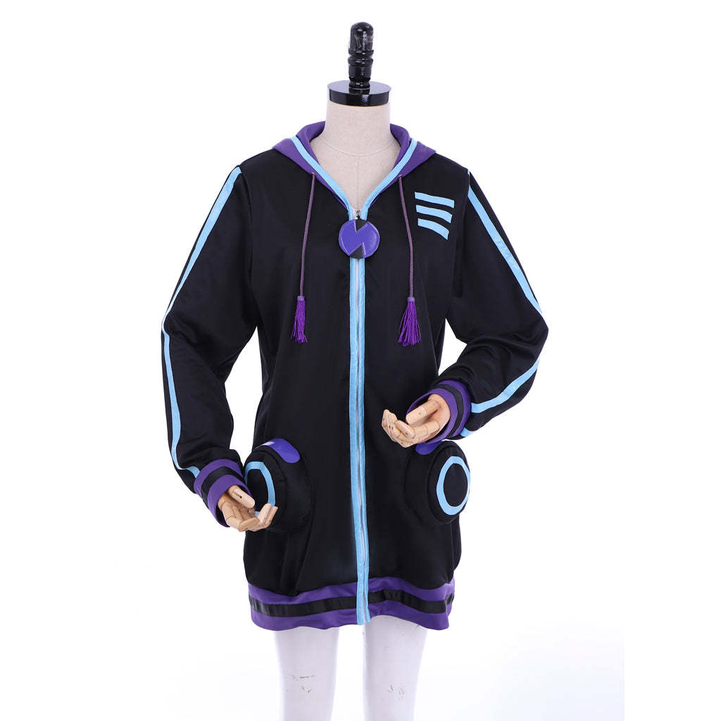 Purple Heart Hoodie Cosplay Costume - Hyperdimension Neptunia Official Outfit-Astricos