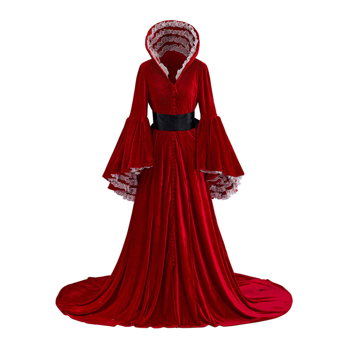 Scarlett O’Hara Gone with the Wind Red Dress Cosplay Costume for Halloween & Cosplay-Astricos