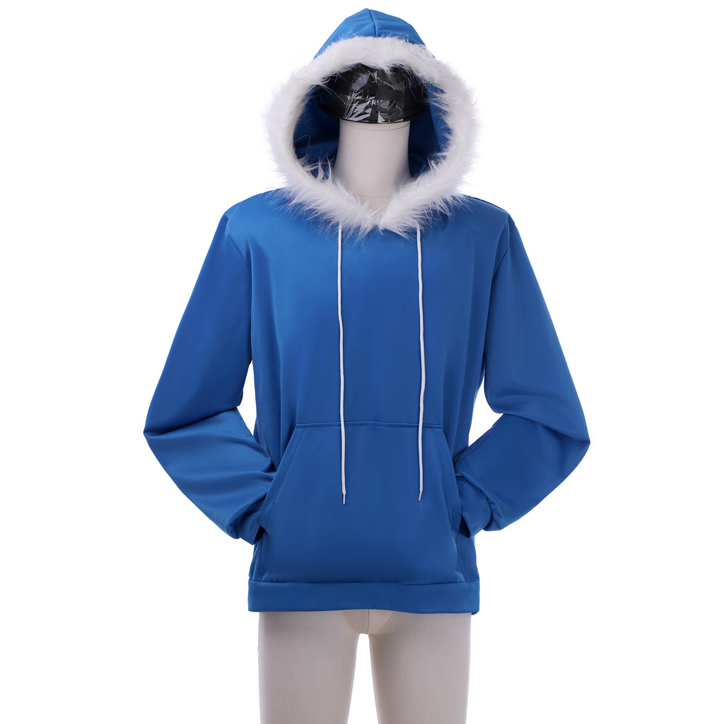 Undertale Sans Cosplay Costume for Men – Blue Hoodie Game Outfit | Astricos-Astricos