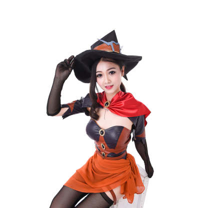 Legend Mercy Angela Ziegler Witch Skin Cosplay Costume | Overwatch Game Series-Astricos