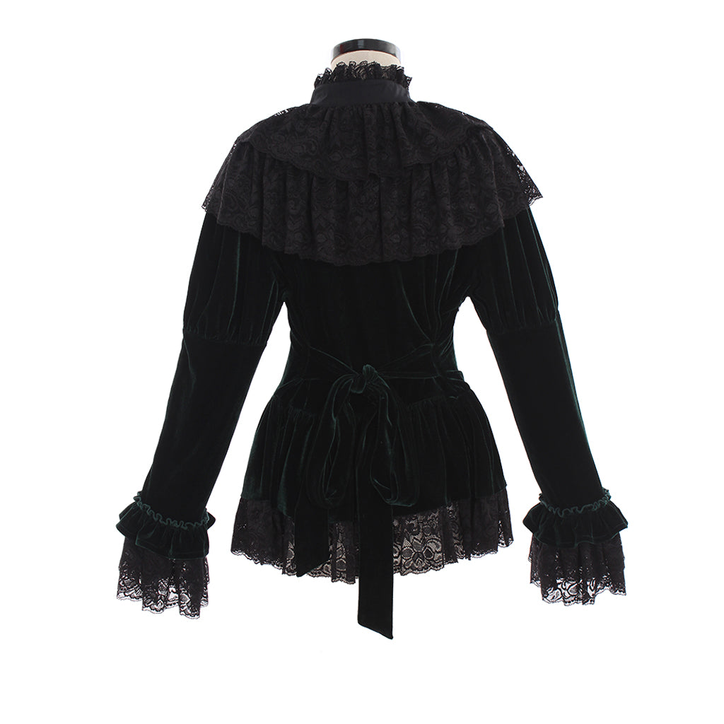 Elegant Lolita Strapless Chiffon Blouse with Trumpet Sleeves for Women & Girls-Astricos