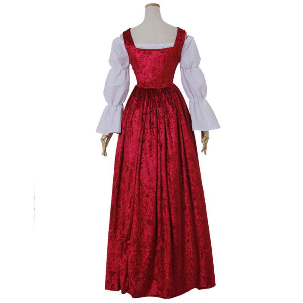 Vintage Medieval Halloween Cosplay Costume - Gothic Marie Antoinette Dress for Witch & Vampire Themes-Astricos