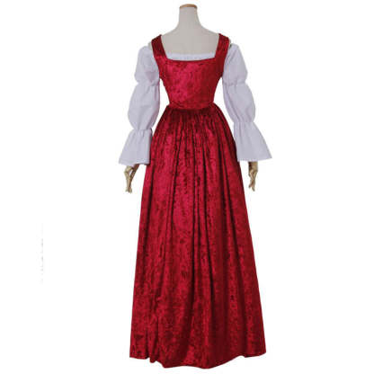 Vintage Medieval Halloween Cosplay Costume - Gothic Marie Antoinette Dress for Witch & Vampire Themes-Astricos