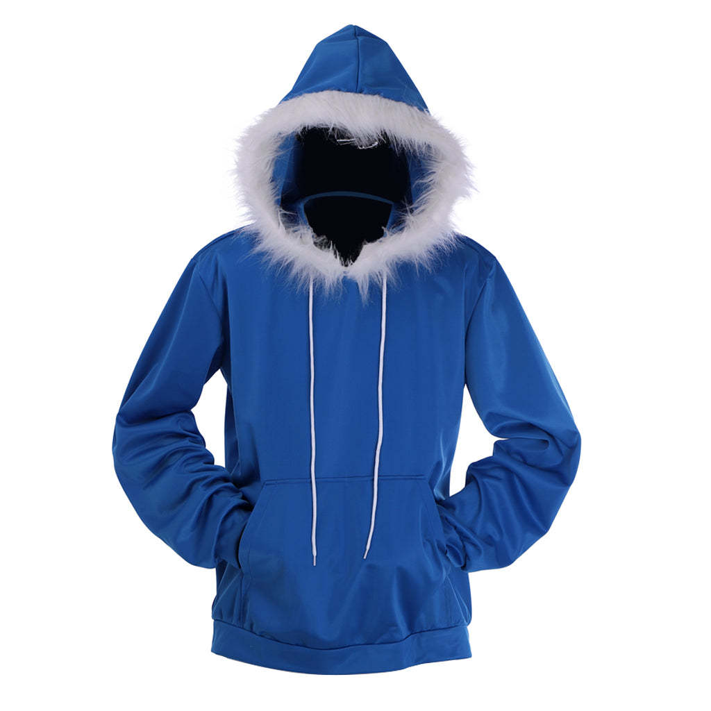 Undertale Sans Cosplay Costume for Men – Blue Hoodie Game Outfit | Astricos-Astricos