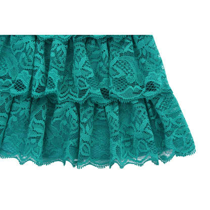 Victorian-Style Green Lace Detachable Collar - Elegant Cosplay Accessory-Astricos