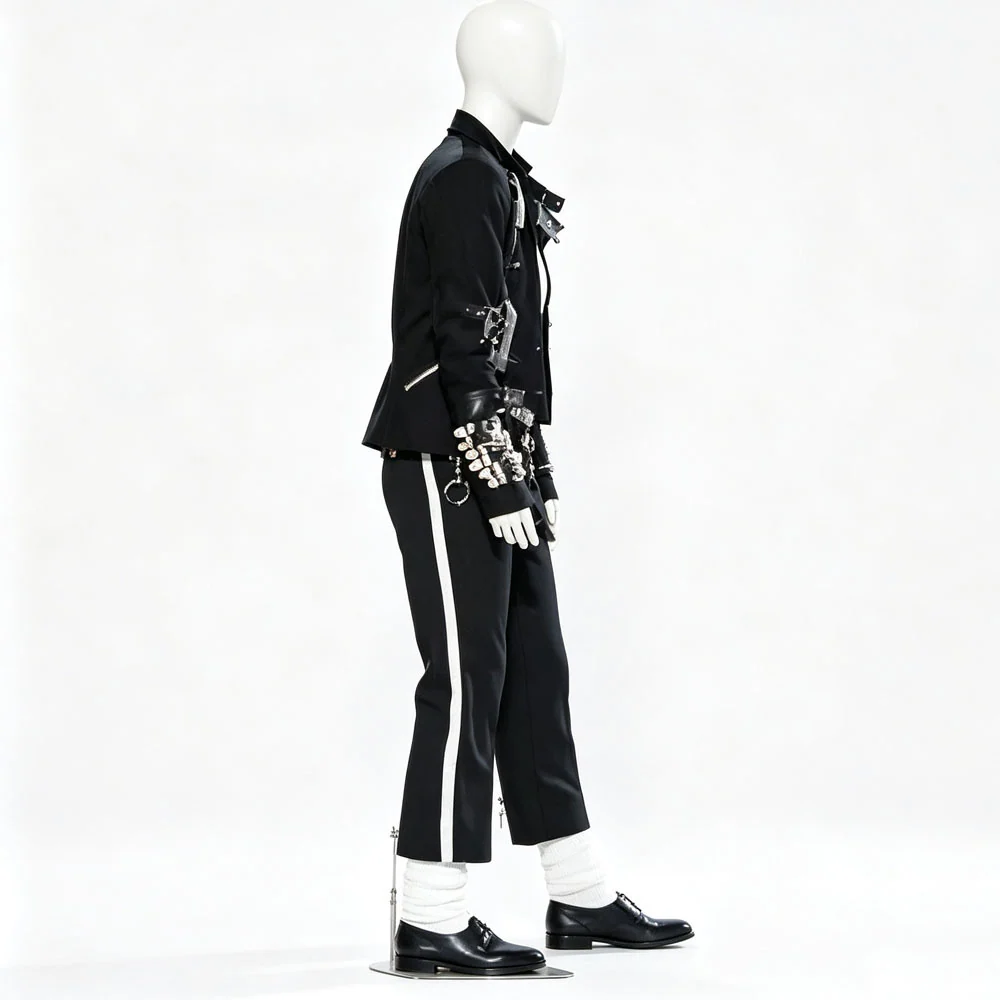 Michael Jackson Bad Tour Cosplay Outfit Custom Punk Costume for Stage & Halloween