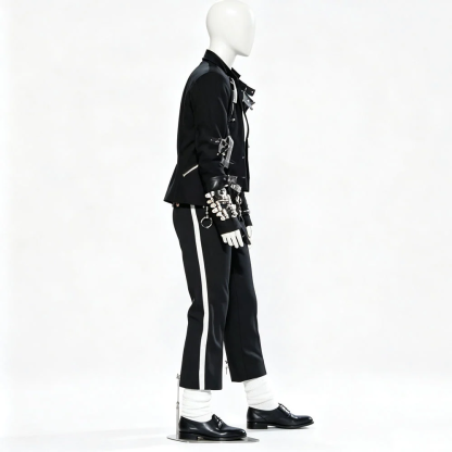 Michael Jackson Bad Tour Cosplay Outfit Custom Punk Costume for Stage & Halloween
