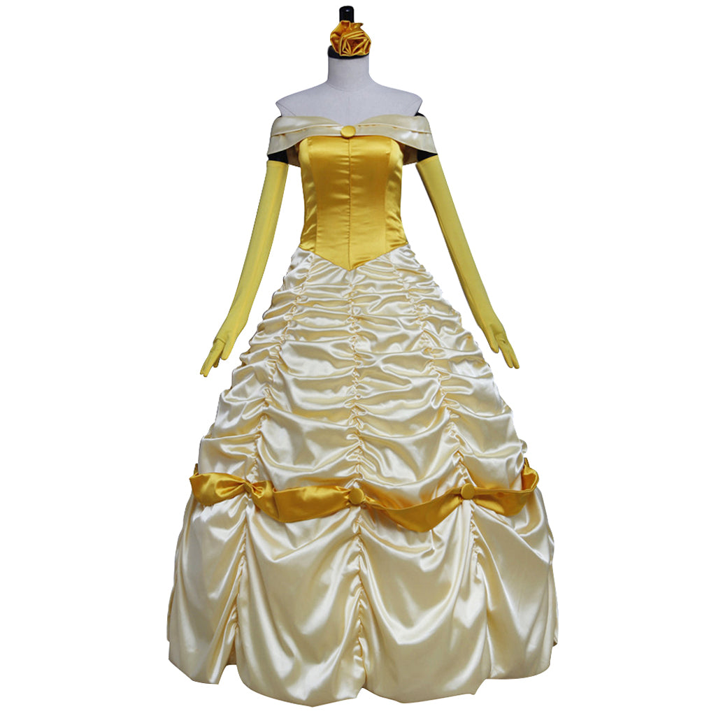 Beauty and the Beast Belle Cosplay Costume | Princess Dress for Halloween & Cosplay-Astricos