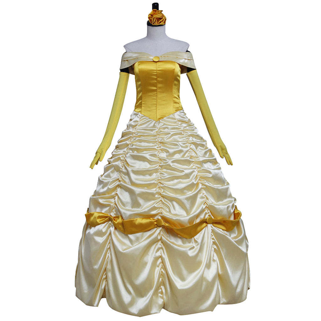 Beauty and the Beast Belle Cosplay Costume | Princess Dress for Halloween & Cosplay-Astricos