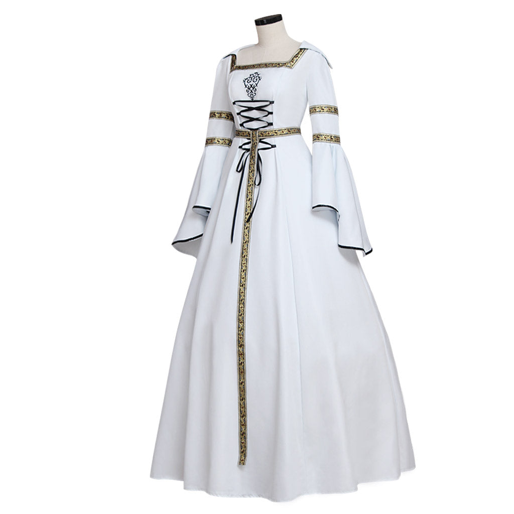 Medieval Victorian Renaissance Wedding Dress for Women - Halloween Carnival Party Vampire Cosplay Costume-Astricos