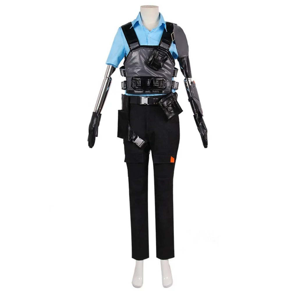 Valorant Brimstone Cosplay Costume Set - Top, Vest, Pants, Hat for Men | Halloween & Carnival Party-Astricos