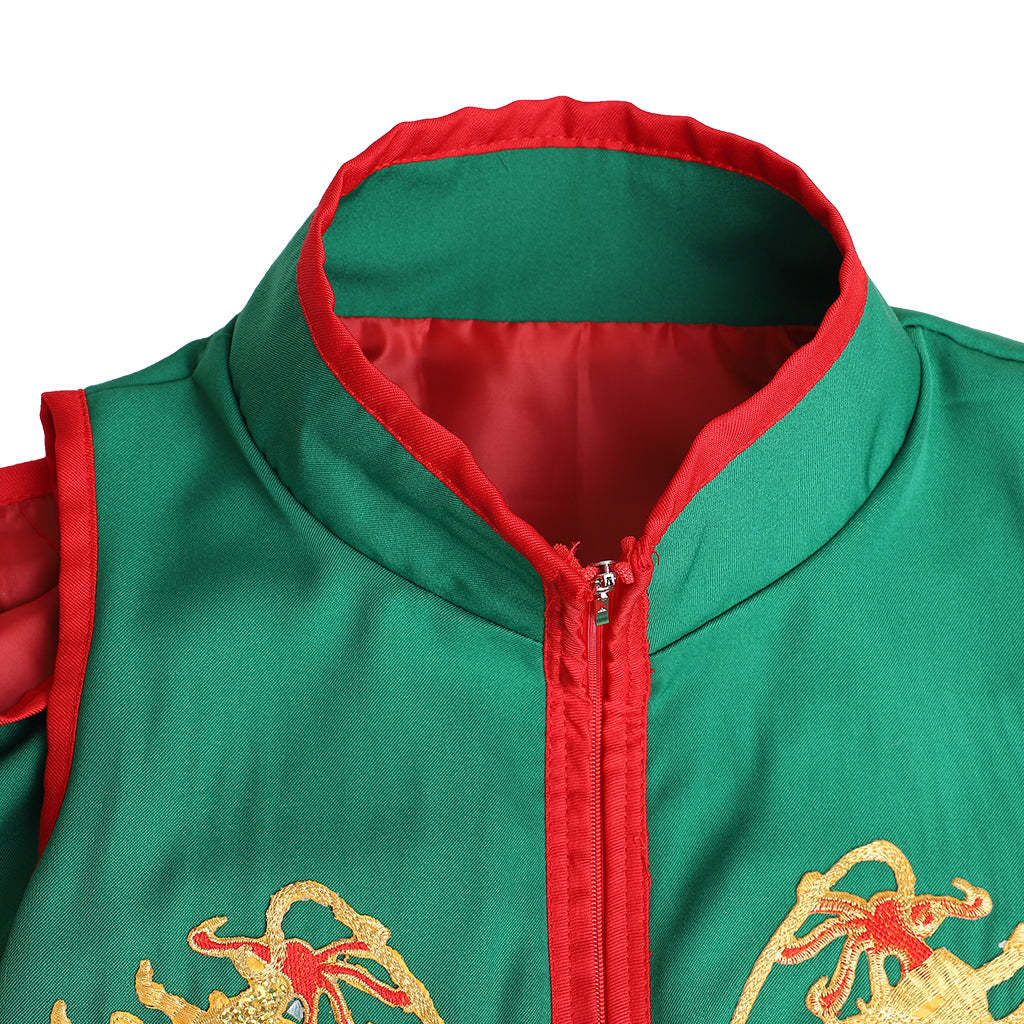 Sie Kensou Cosplay Costume - Men's Blue Kung Fu Suit | The King of Fighters-Astricos