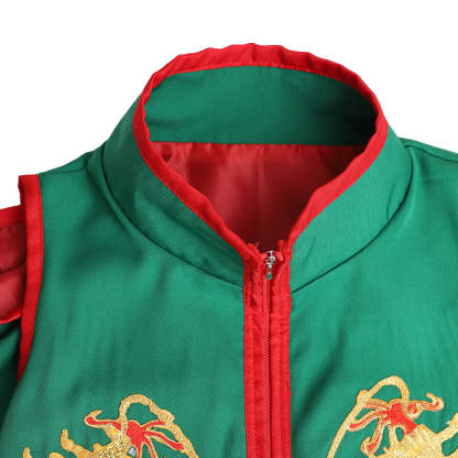 Sie Kensou Cosplay Costume - Men's Blue Kung Fu Suit | The King of Fighters-Astricos