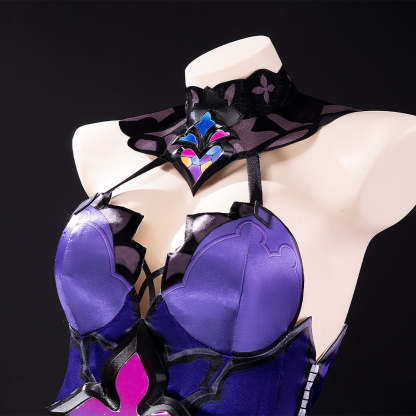 Honkai Star Rail Black Swan Cosplay Costume - Purple Dress & Wig Set | Astricos-Astricos