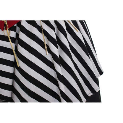 Red Black Medieval Renaissance Victorian Corset Pirate Dress - Perfect for Halloween & Carnival Parties-Astricos