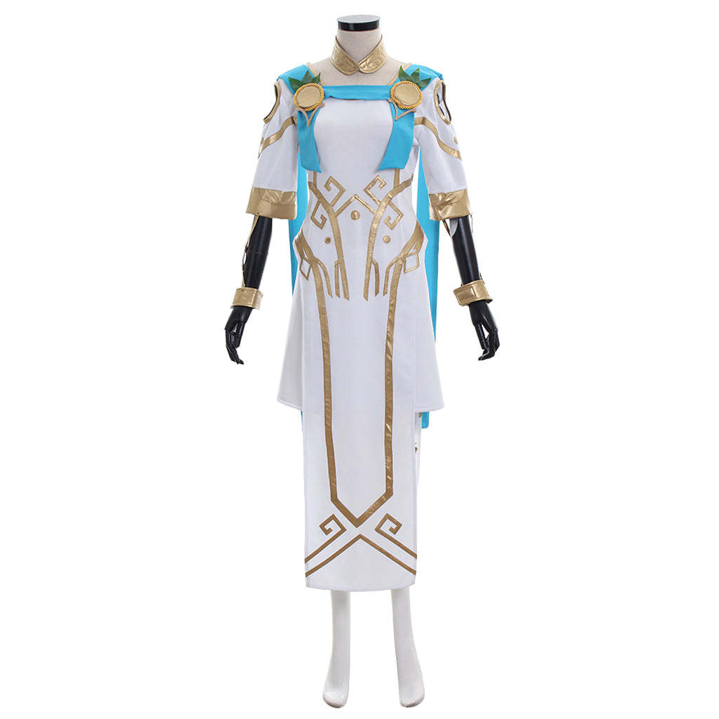 Overwatch Mercy Victory Cosplay Costume - Angela Ziegler Summer Games Skin Outfit Full Set | Astricos-Astricos