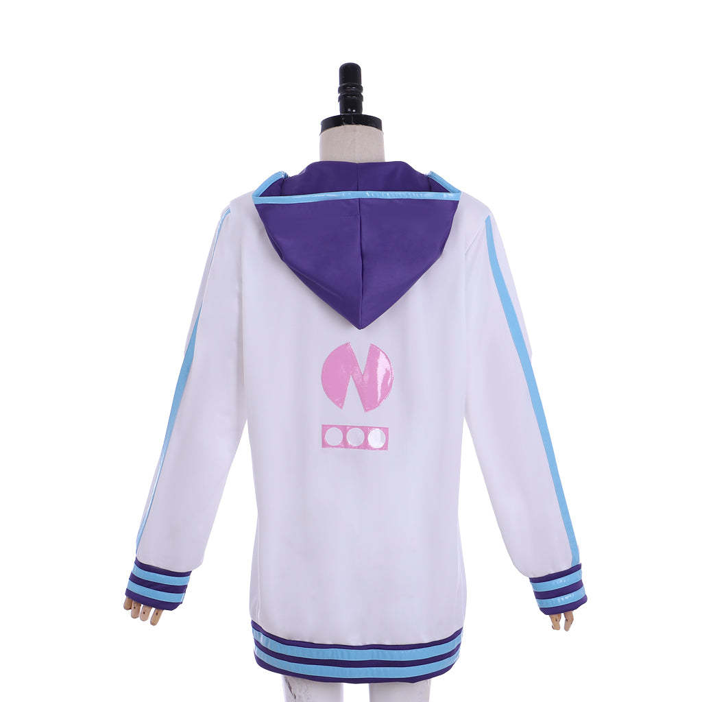 Purple Heart Cosplay Hoodie | Hyperdimension Neptunia Zip-Up Sweatshirt | Unisex Anime Jacket-Astricos