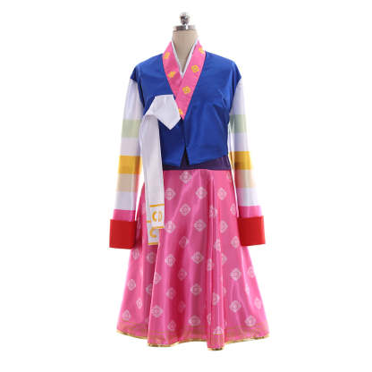 D.Va Hanbok Style Cosplay Costume - Cute Overwatch Game Outfit for Girls-Astricos