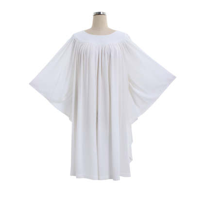 Traditional Women's Church ALB White Vestments Chasuble - Catholic Priests Clergy Surplice Costume | Astricos-Astricos