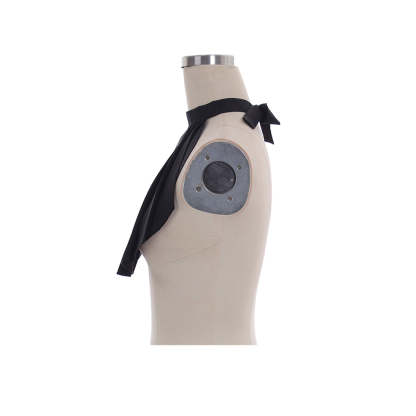 Victorian Black Jabot Tie for Men - Elegant Medieval Cosplay Accessory-Astricos