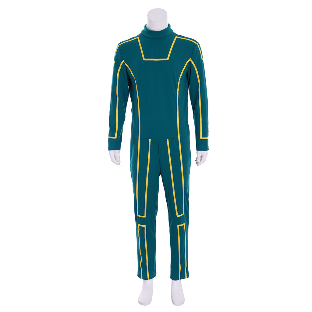 Kick-Ass Dave Lizewski Cosplay Costume – Green & Yellow Superhero Suit-Astricos