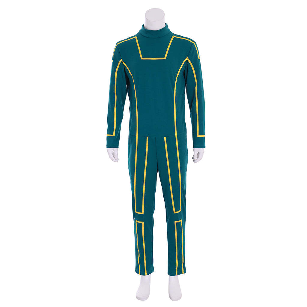 Kick-Ass Dave Lizewski Cosplay Costume – Green & Yellow Superhero Suit-Astricos