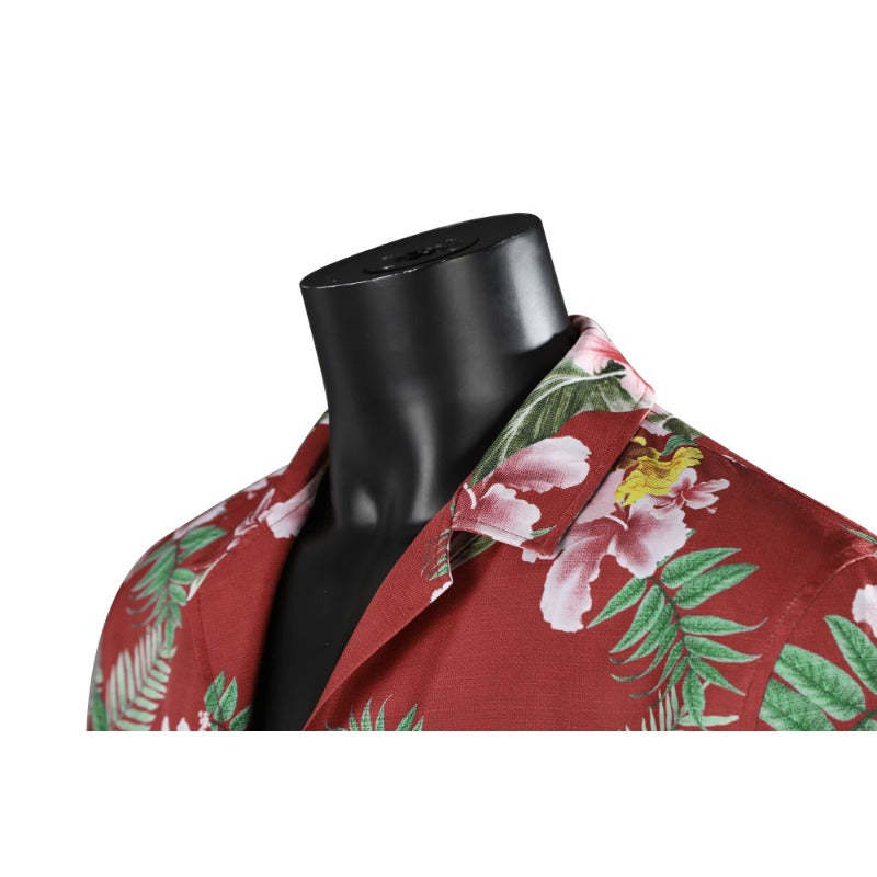 Kasuga Ichiban Cosplay Shirt - Official Game-Inspired Short Sleeve Beach Shirt for Men-Astricos