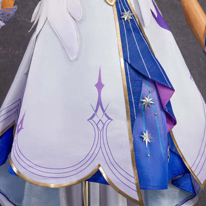 Robin Honkai Star Rail Cosplay Costume Set with Wig, Hairpins, Earrings, and Gloves-Astricos