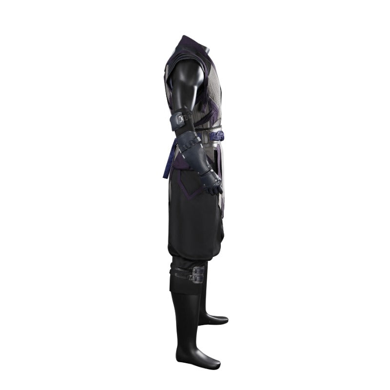 Mortal Kombat 1 Smoke Cosplay Costume Full Set with Mask for Halloween & Parties-Astricos