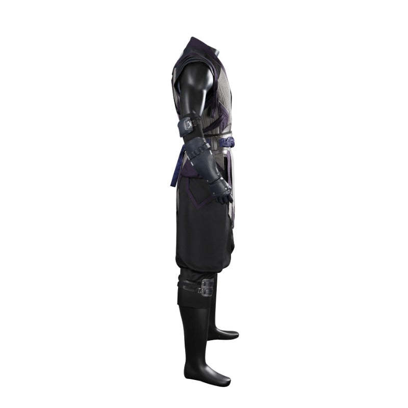 Mortal Kombat 1 Smoke Cosplay Costume Full Set with Mask for Halloween & Parties-Astricos