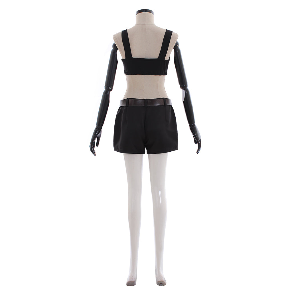 LOL Sivir Pizza Delivery Cosplay Costume for Women - Full Set with Crop Top, Shorts & Hat-Astricos