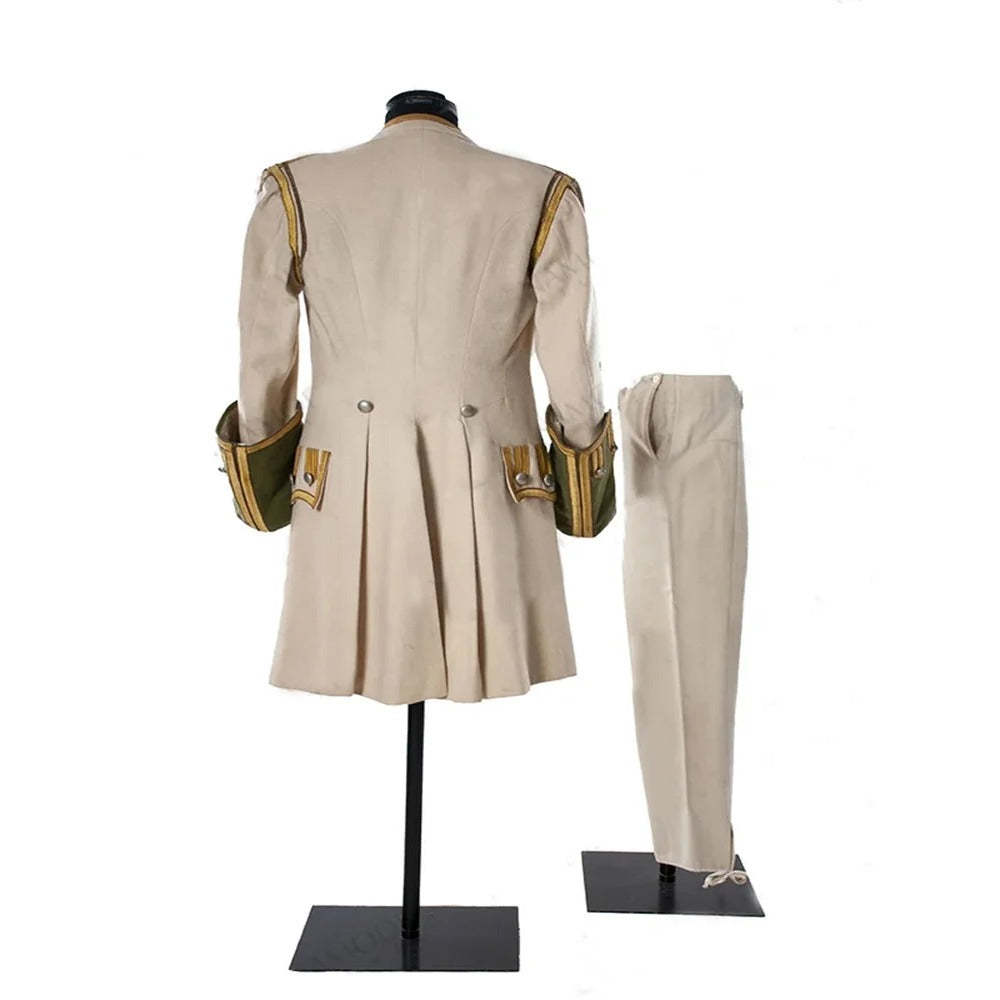 Victorian Steampunk Hussar Jacket & Vest - Gothic Civil War Costume for Men | Astricos-Astricos