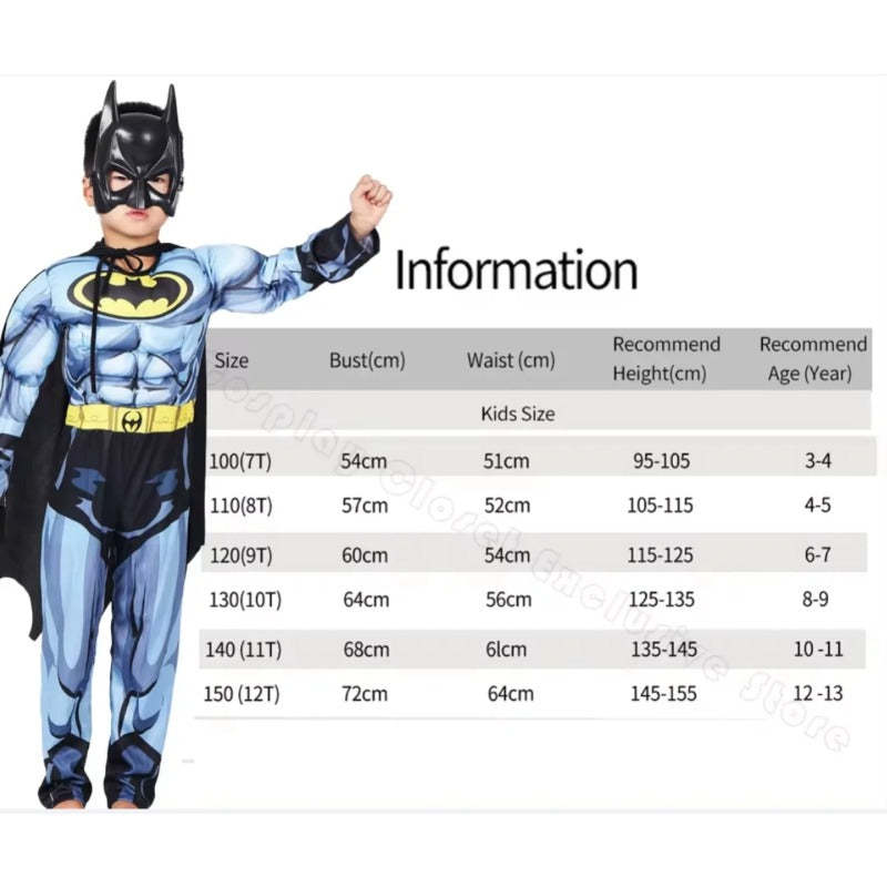 Child Bat Costume with Mask and Cape - Halloween & Cosplay Outfit-Astricos