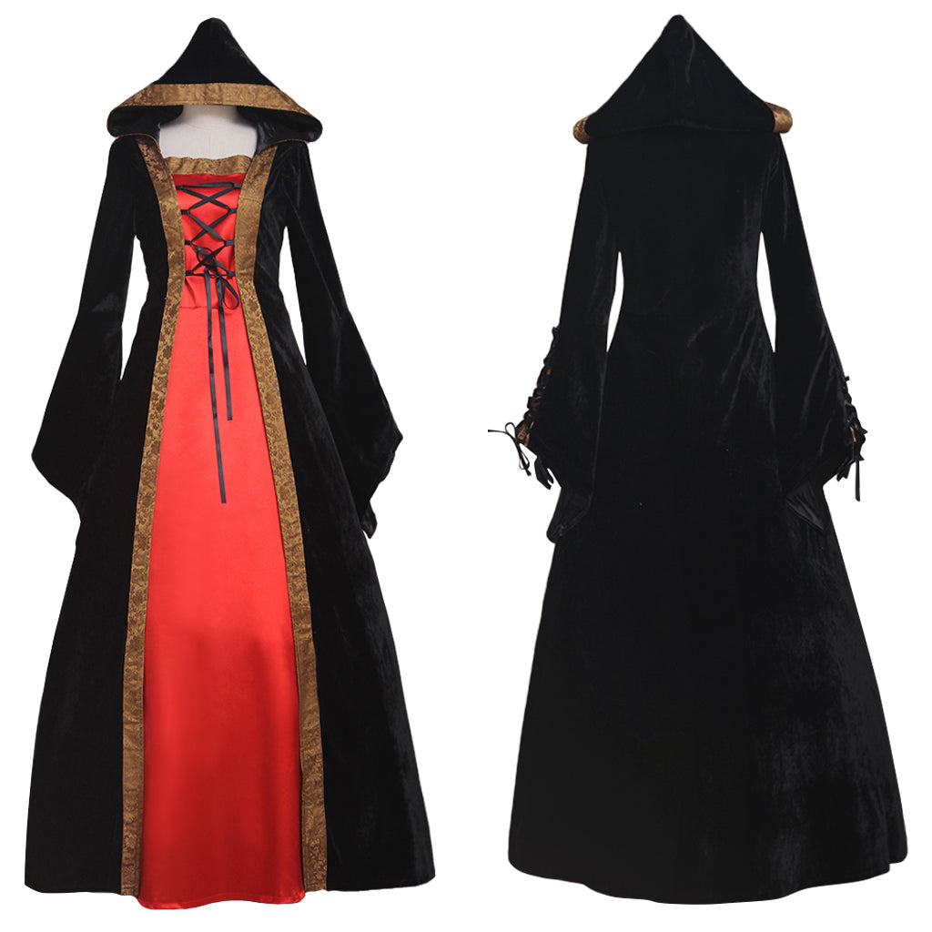 Medieval Punk Dress Cosplay Costume for Women | Halloween & Carnival Party | Astricos-Astricos