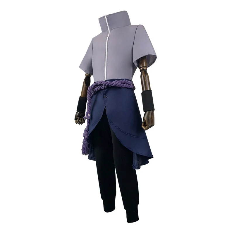 Naruto Uchiha Sasuke Cosplay Costume, Full Set, Custom Size for Anime Con & Halloween