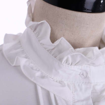 Marie Antoinette White Ball Gown - Vintage Victorian Baroque Cosplay Dress-Astricos