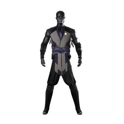 Mortal Kombat 1 Smoke Cosplay Costume Full Set with Mask for Halloween & Parties-Astricos