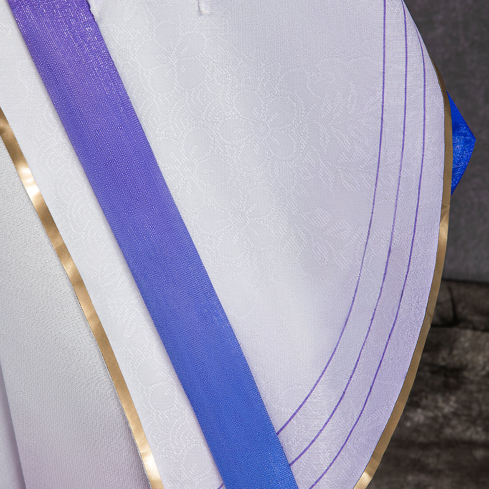 Robin Honkai Star Rail Cosplay Costume Set with Wig, Hairpins, Earrings, and Gloves-Astricos