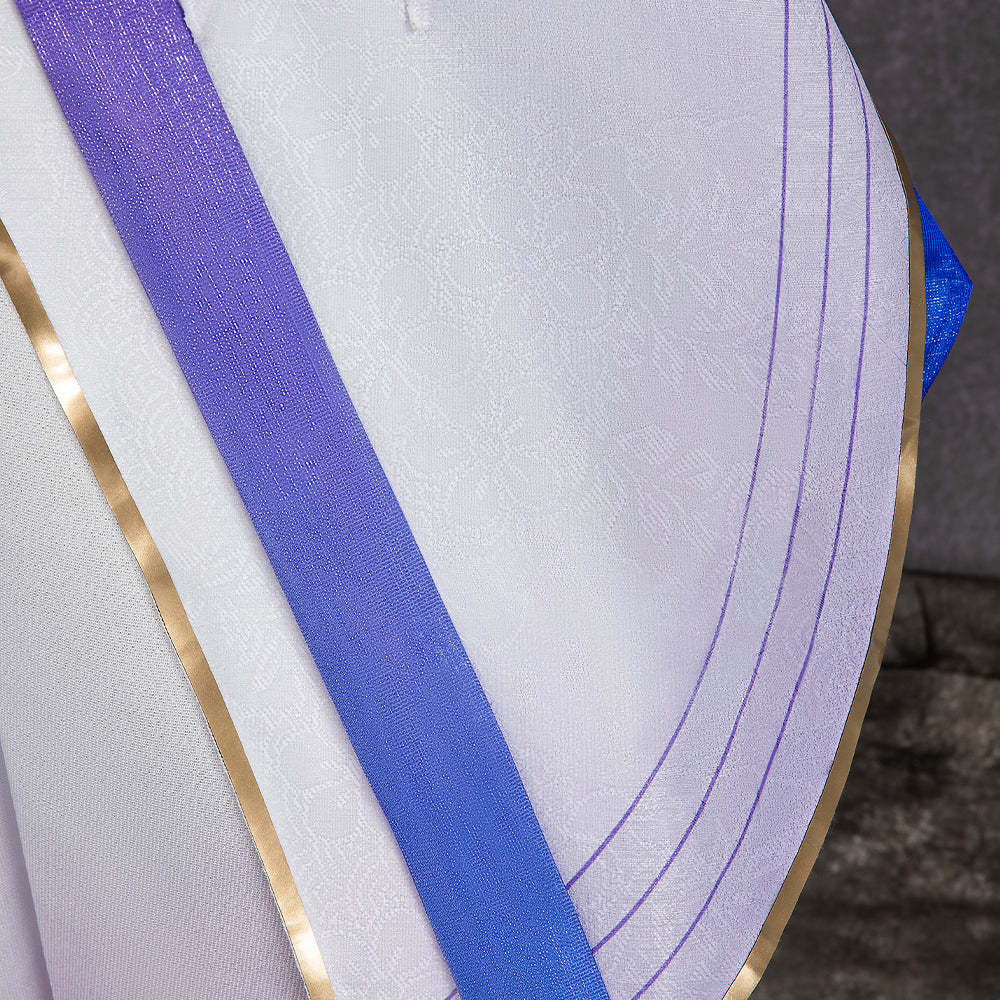 Robin Honkai Star Rail Cosplay Costume Set with Wig, Hairpins, Earrings, and Gloves-Astricos