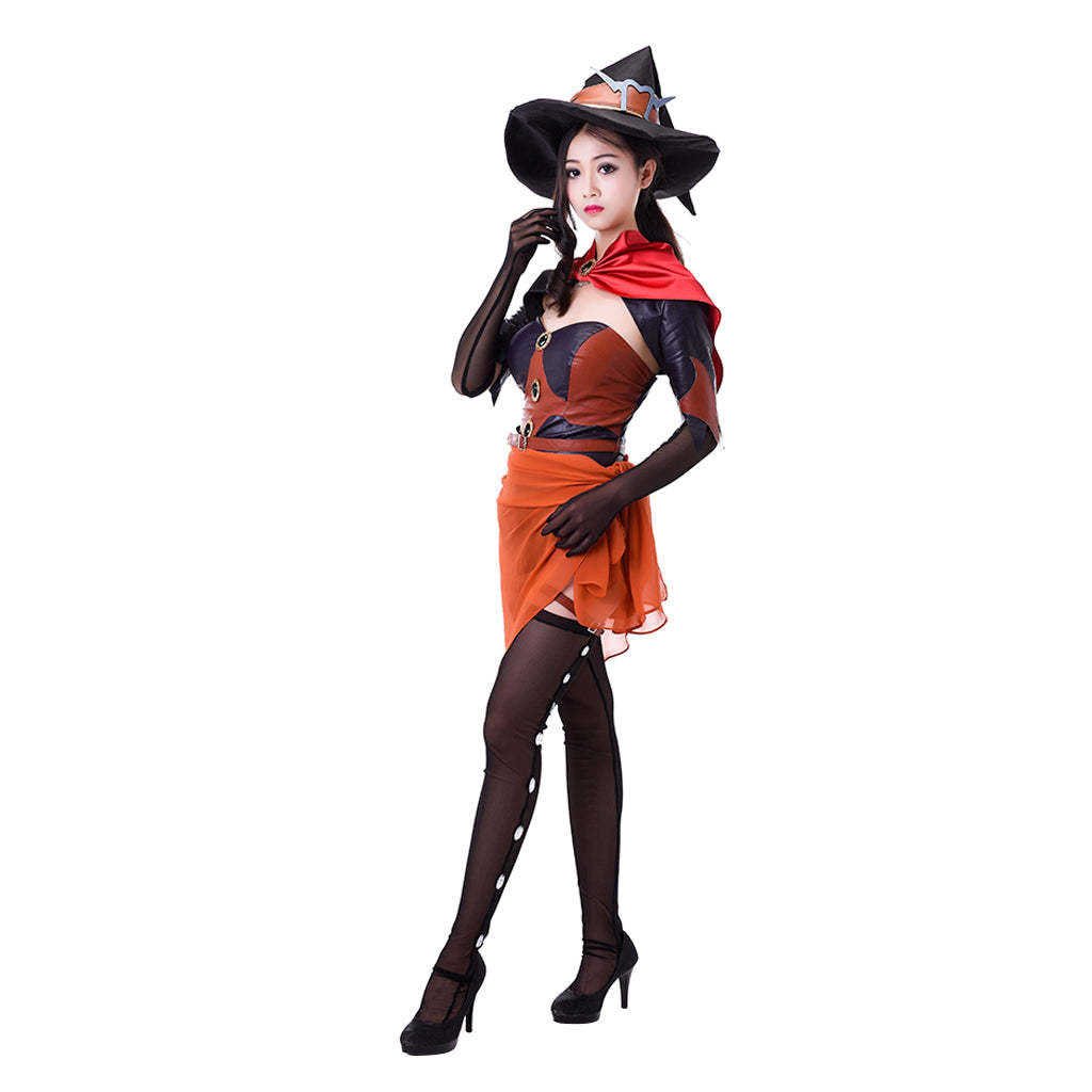 Legend Mercy Angela Ziegler Witch Skin Cosplay Costume | Overwatch Game Series-Astricos