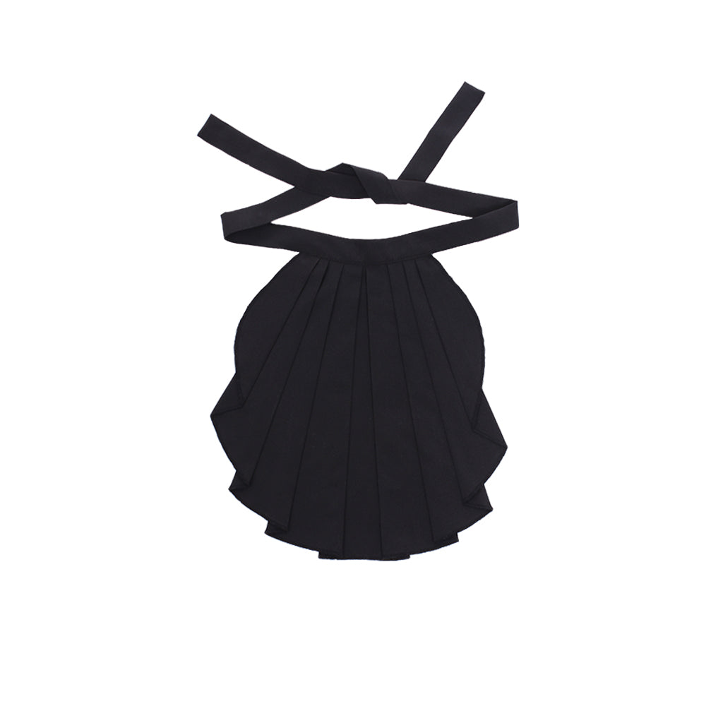Victorian Black Jabot Tie for Men - Elegant Medieval Cosplay Accessory-Astricos