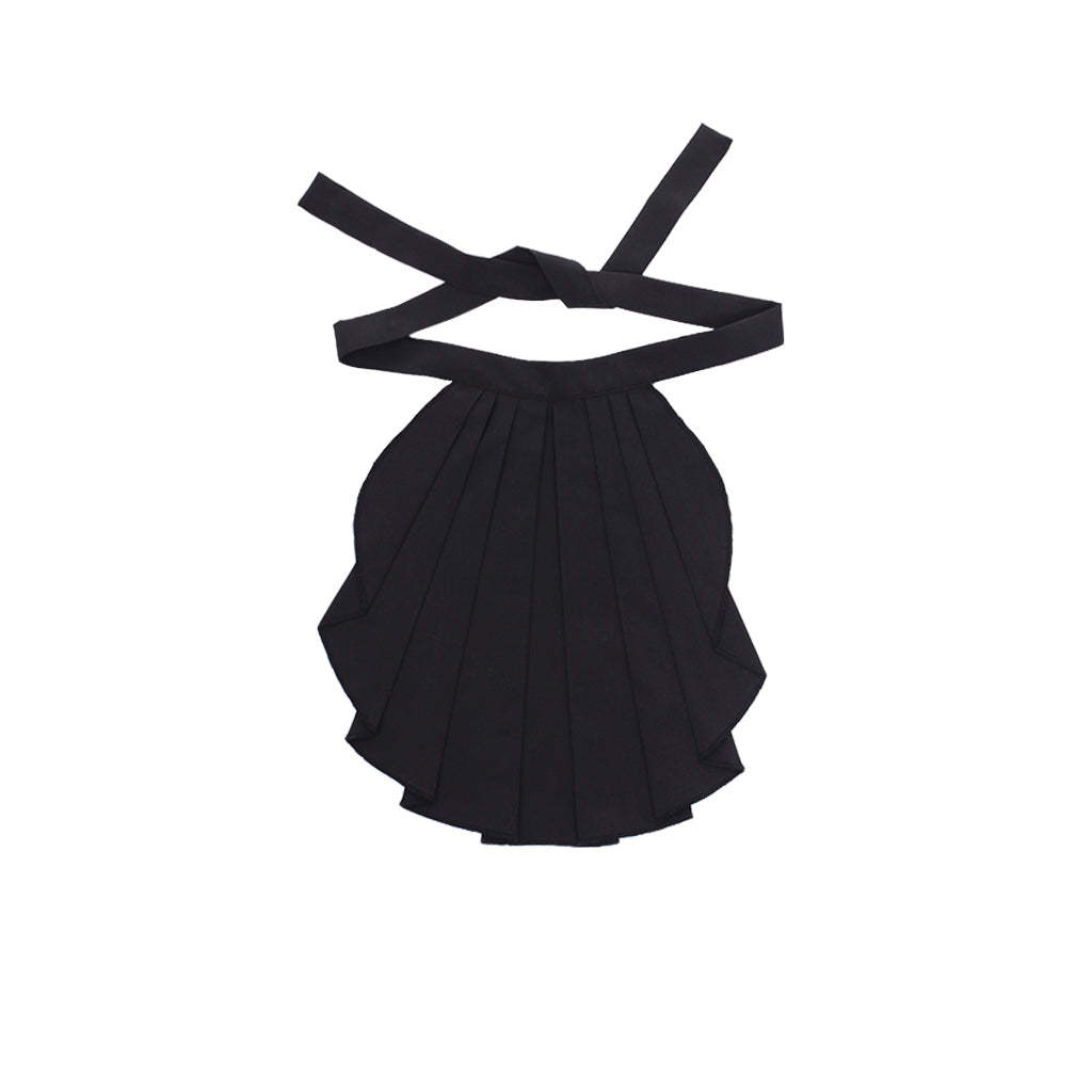Victorian Black Jabot Tie for Men - Elegant Medieval Cosplay Accessory-Astricos