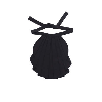 Victorian Black Jabot Tie for Men - Elegant Medieval Cosplay Accessory-Astricos