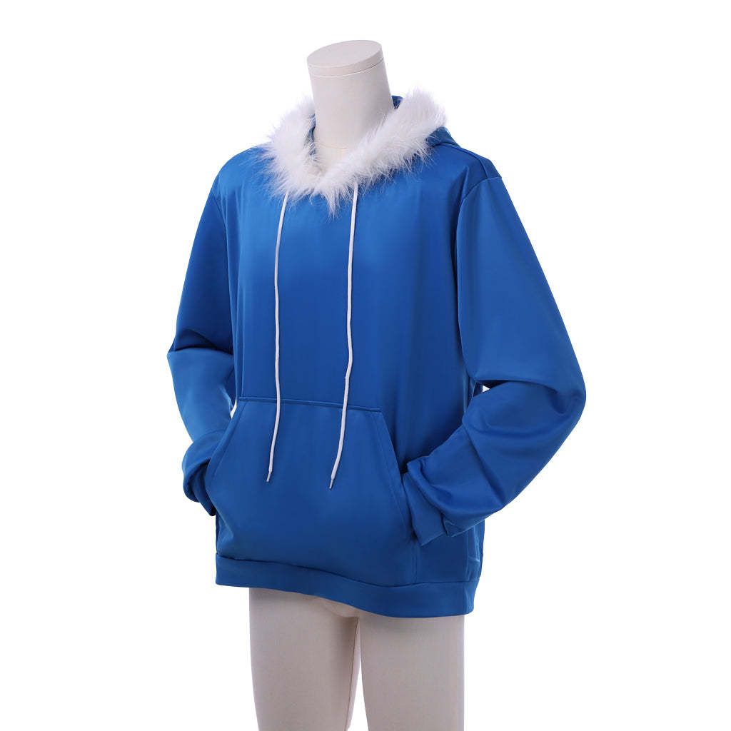 Undertale Sans Cosplay Costume for Men – Blue Hoodie Game Outfit | Astricos-Astricos