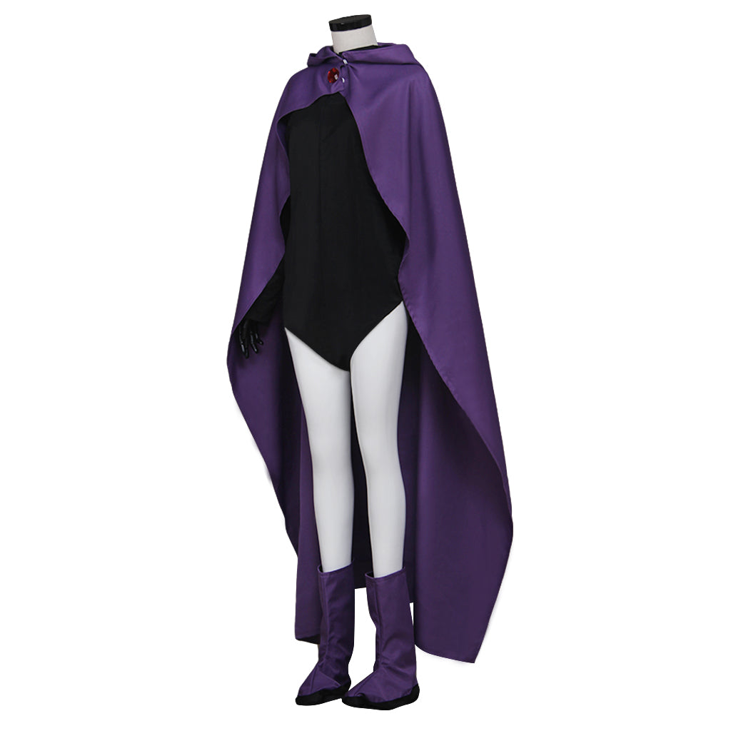 Premium Teen Titans Raven Cosplay Costume - Superhero Halloween Outfit & Cape-Astricos