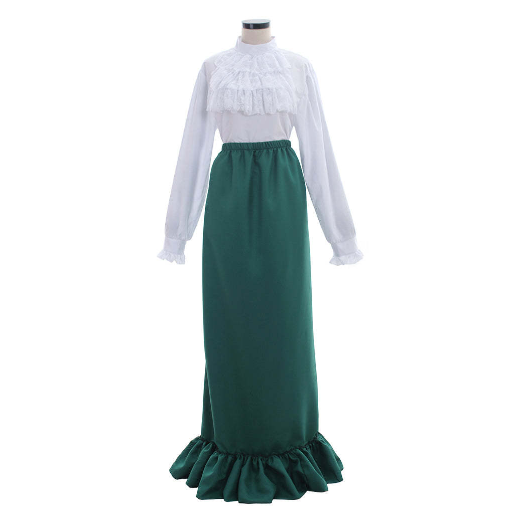 Vintage Medieval Victorian Red & Green Top Dress Hat - Cosplay Costume for Adults-Astricos